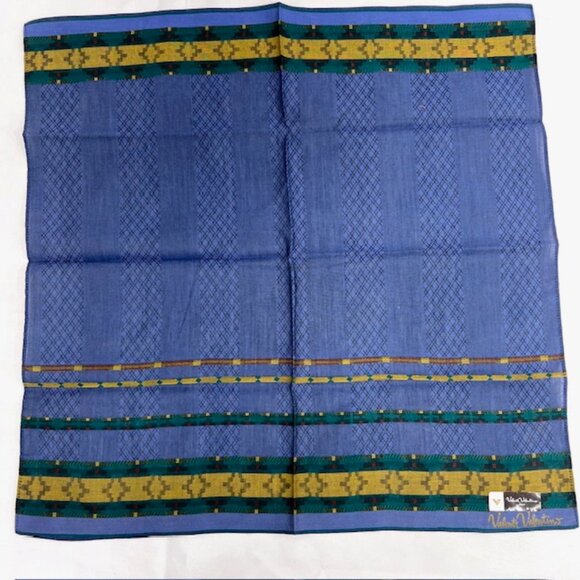 Set:3 Neckties Valentino-Luciano-Ermenegildo +1 Vlentino Handkerchief Blue (59) - Picture 11 of 13